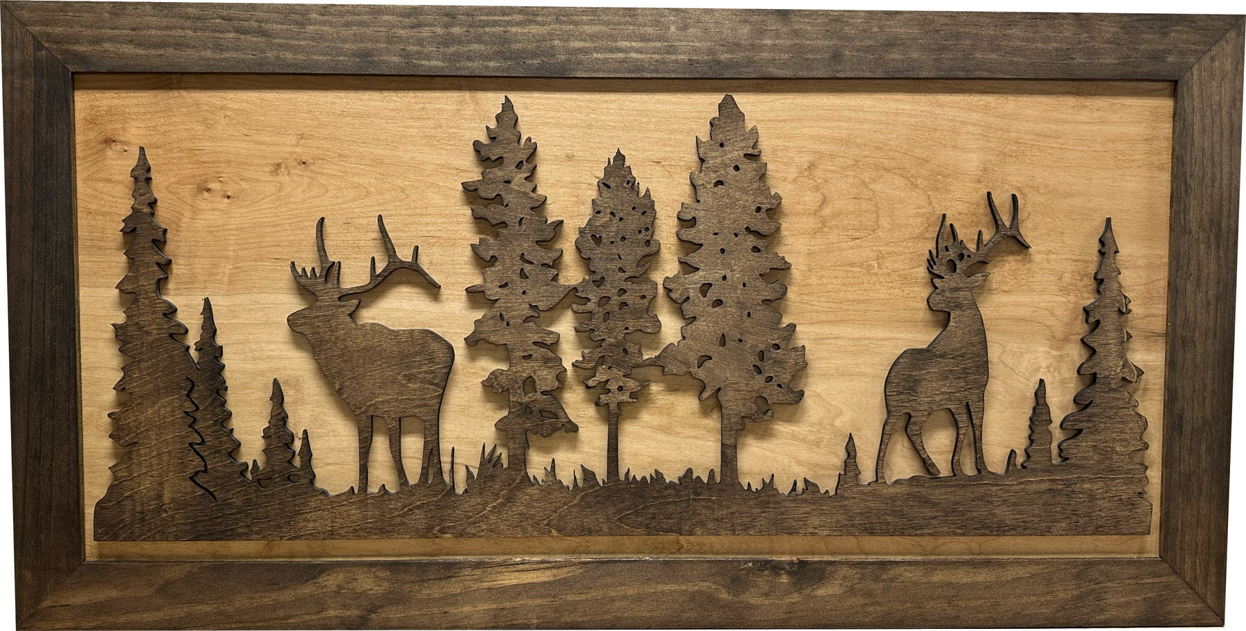 Deer and Elk Gun Concealment Furniture - Handcrafted Wooden Gun Cabinets - Gun Shelf Hidden Storage for Rifles, Shotguns, & Handguns - Quick Access Hi by Bellewood Designs