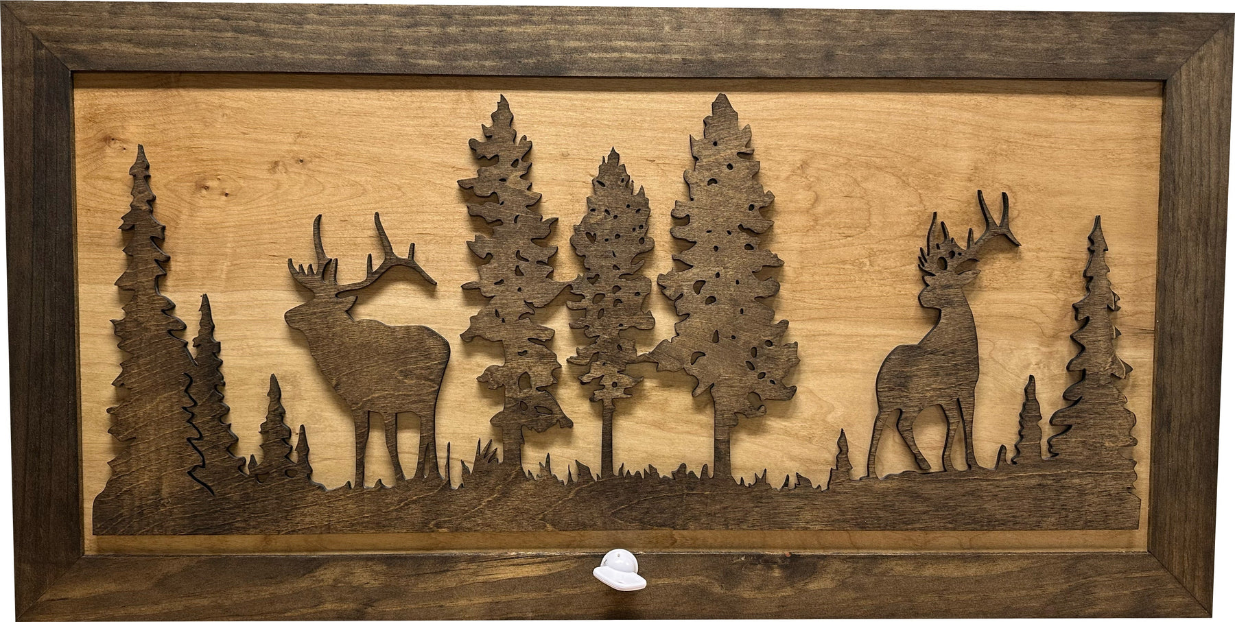 Deer and Elk Gun Concealment Furniture - Handcrafted Wooden Gun Cabinets - Gun Shelf Hidden Storage for Rifles, Shotguns, & Handguns - Quick Access Hi by Bellewood Designs