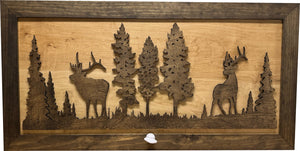 Deer and Elk Gun Concealment Furniture - Handcrafted Wooden Gun Cabinets - Gun Shelf Hidden Storage for Rifles, Shotguns, & Handguns - Quick Access Hi by Bellewood Designs
