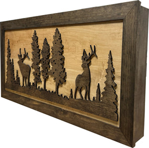 Deer and Elk Gun Concealment Furniture - Handcrafted Wooden Gun Cabinets - Gun Shelf Hidden Storage for Rifles, Shotguns, & Handguns - Quick Access Hi by Bellewood Designs