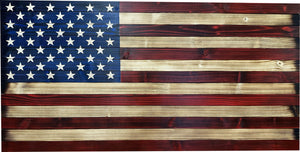 Large American Flag Gun Safe - Quick Access Hidden Gun Safe for Rifles, Shotguns, & Handguns - Gun Concealment Furniture with Magnetic Lock - Gun Self by Bellewood Designs