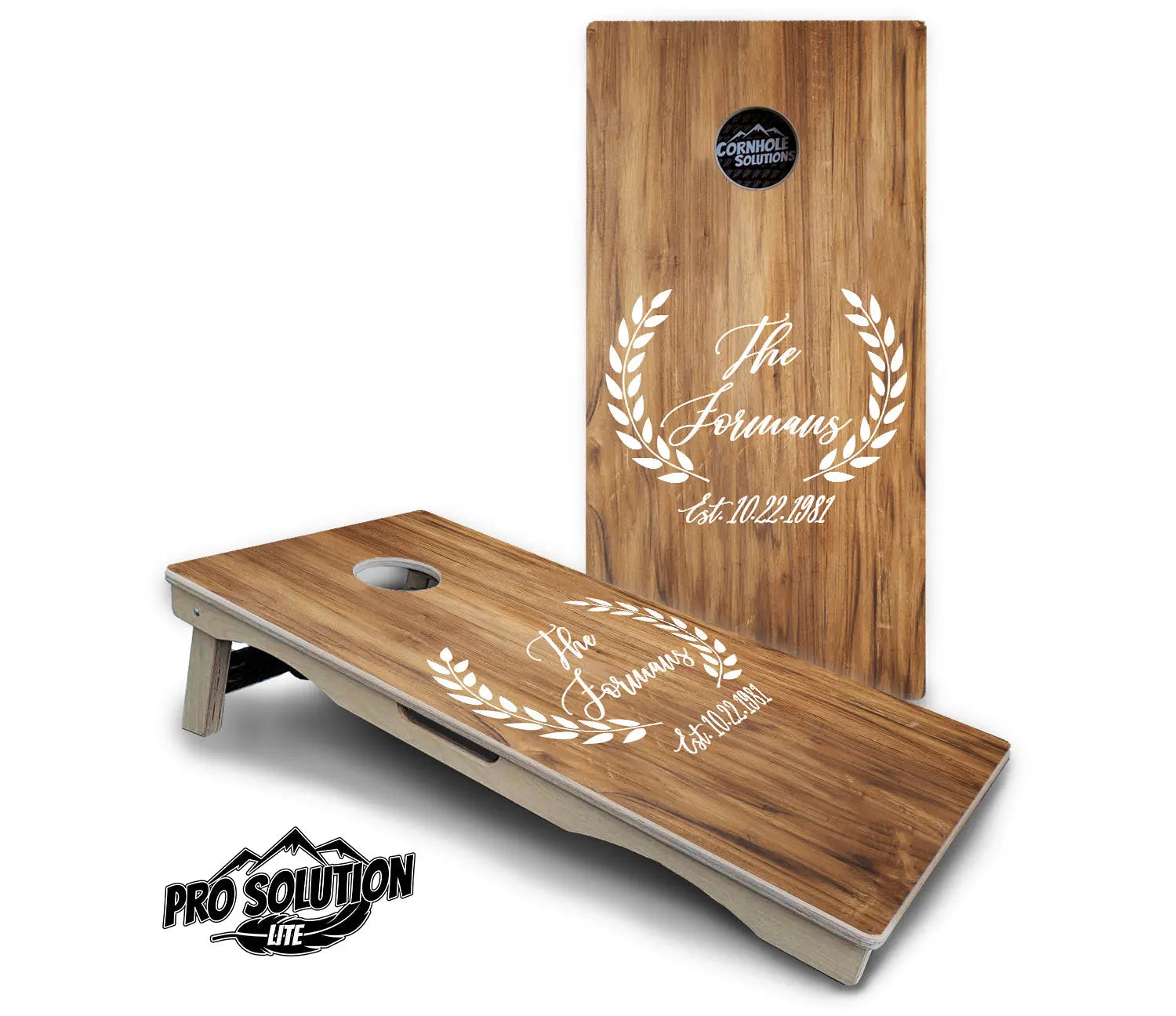 Laurel Cornhole Boards - Pro Solution Lite Series by Cornhole Solutions, custom cornhole board detail photo 2