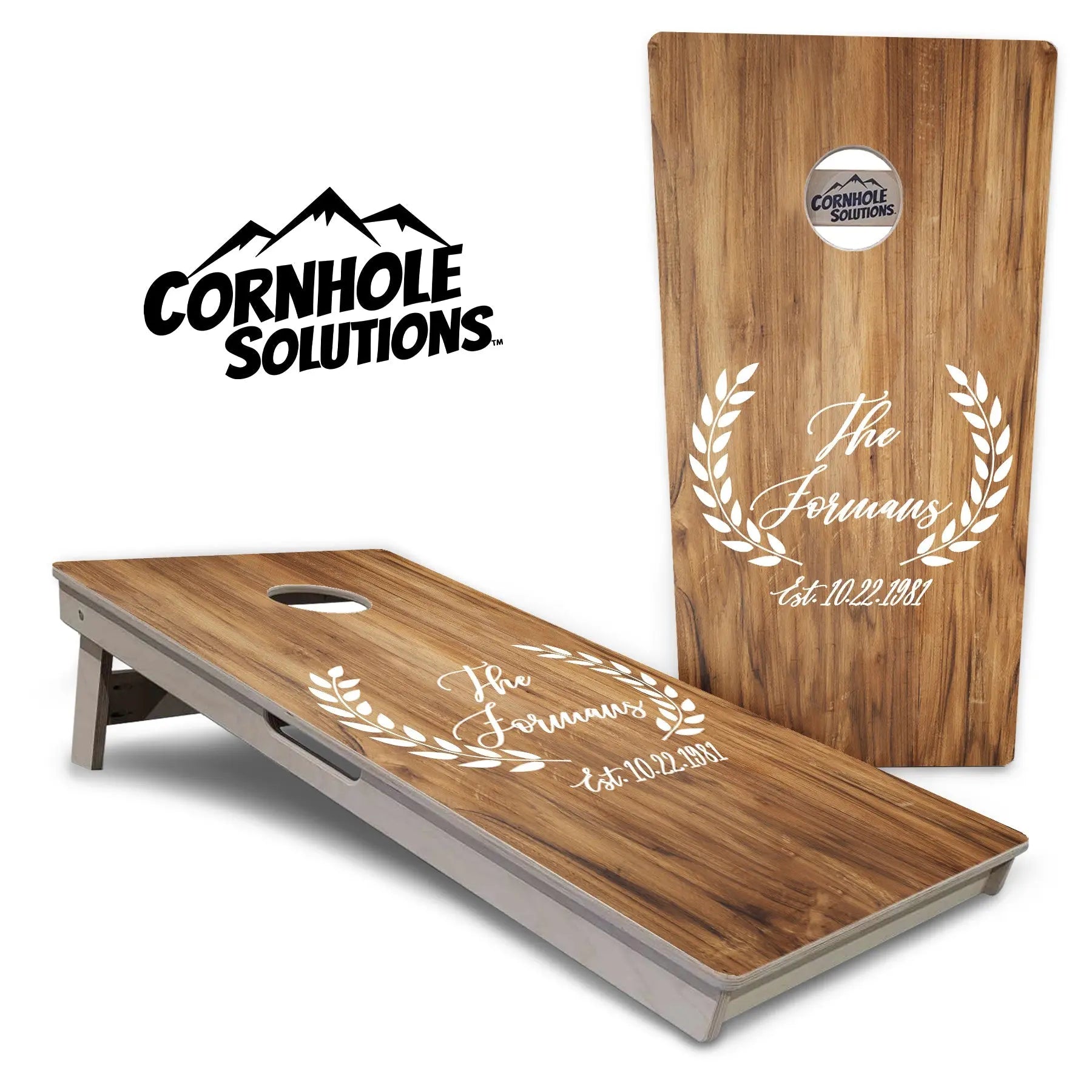 Laurel Cornhole Boards - Professional Tournament Series by Cornhole Solutions, custom cornhole board main product photo