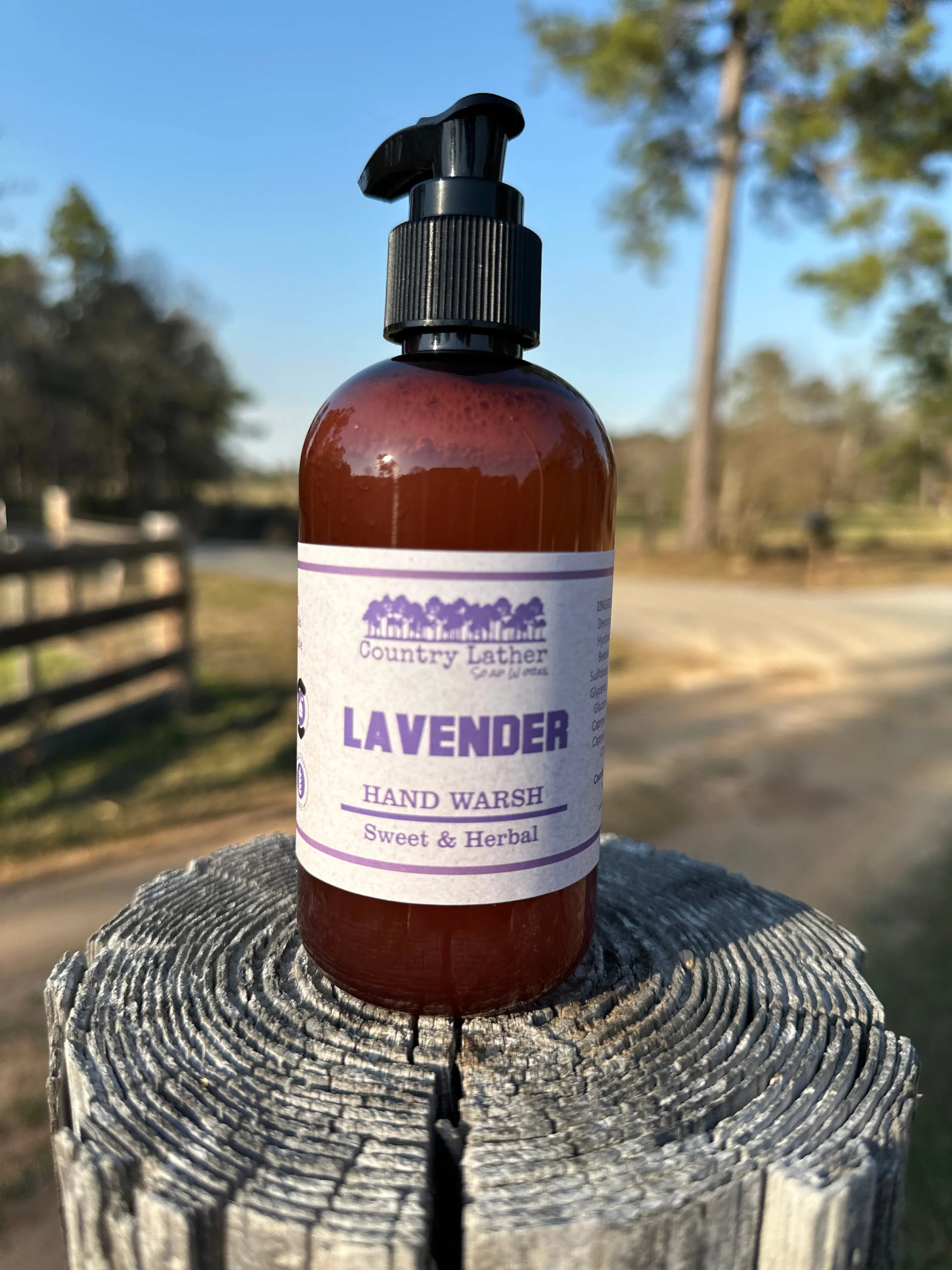 Lavender Hand Warsh by Country Lather Soap Works, handmade bath and body main product photo