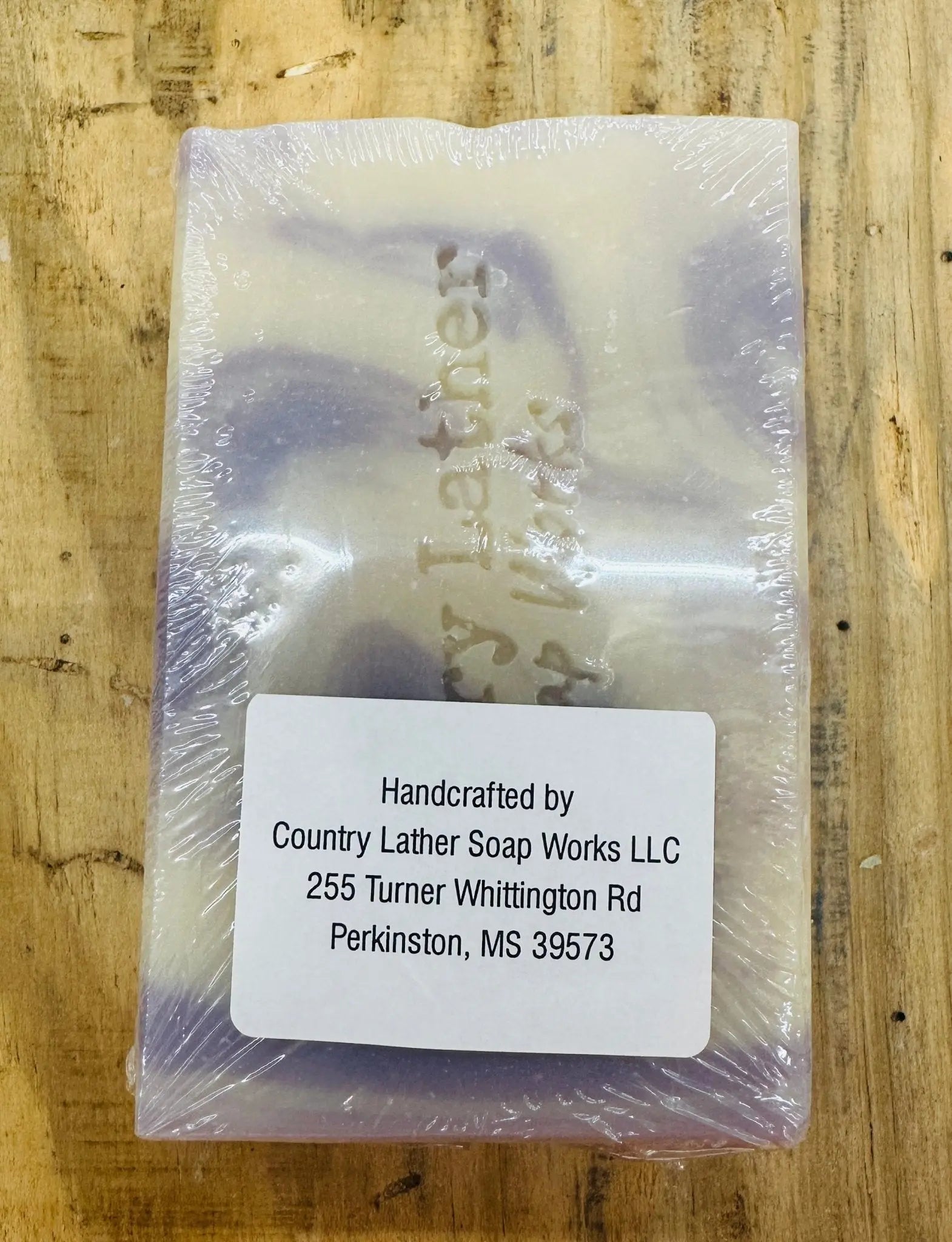 Lavender Soap Bar by Country Lather Soap Works, natural skincare detail photo 4