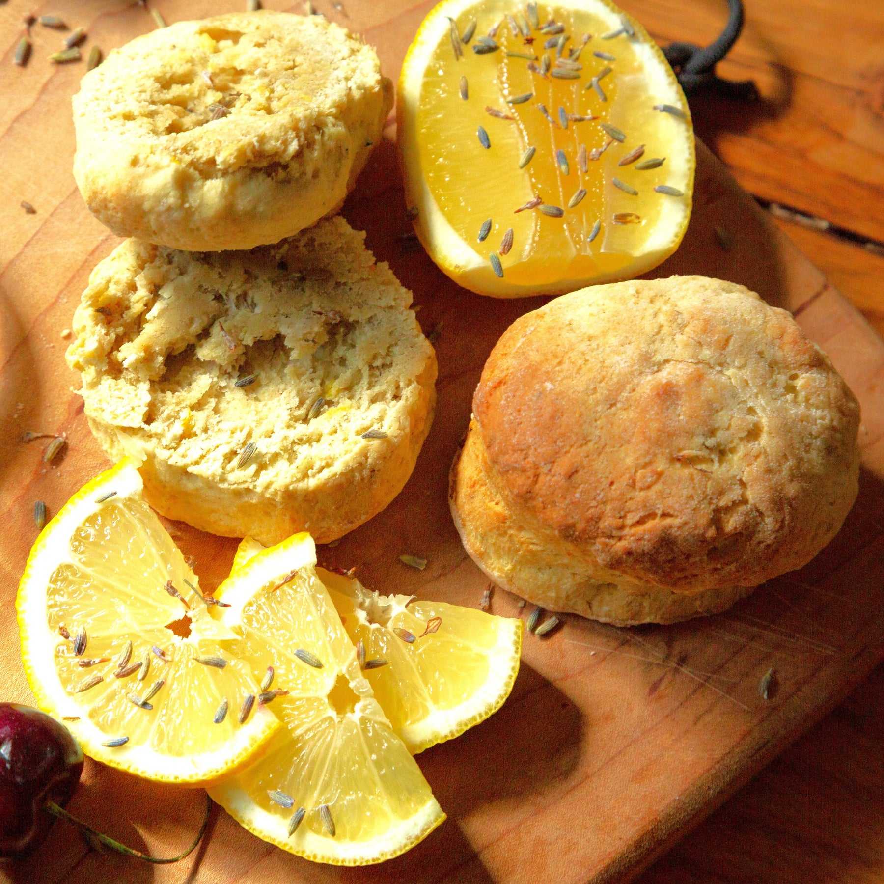 Lemon Lavender Buttermilk Scones - Gluten Free by Two and a Half Irishmen - Traditional Irish Baking