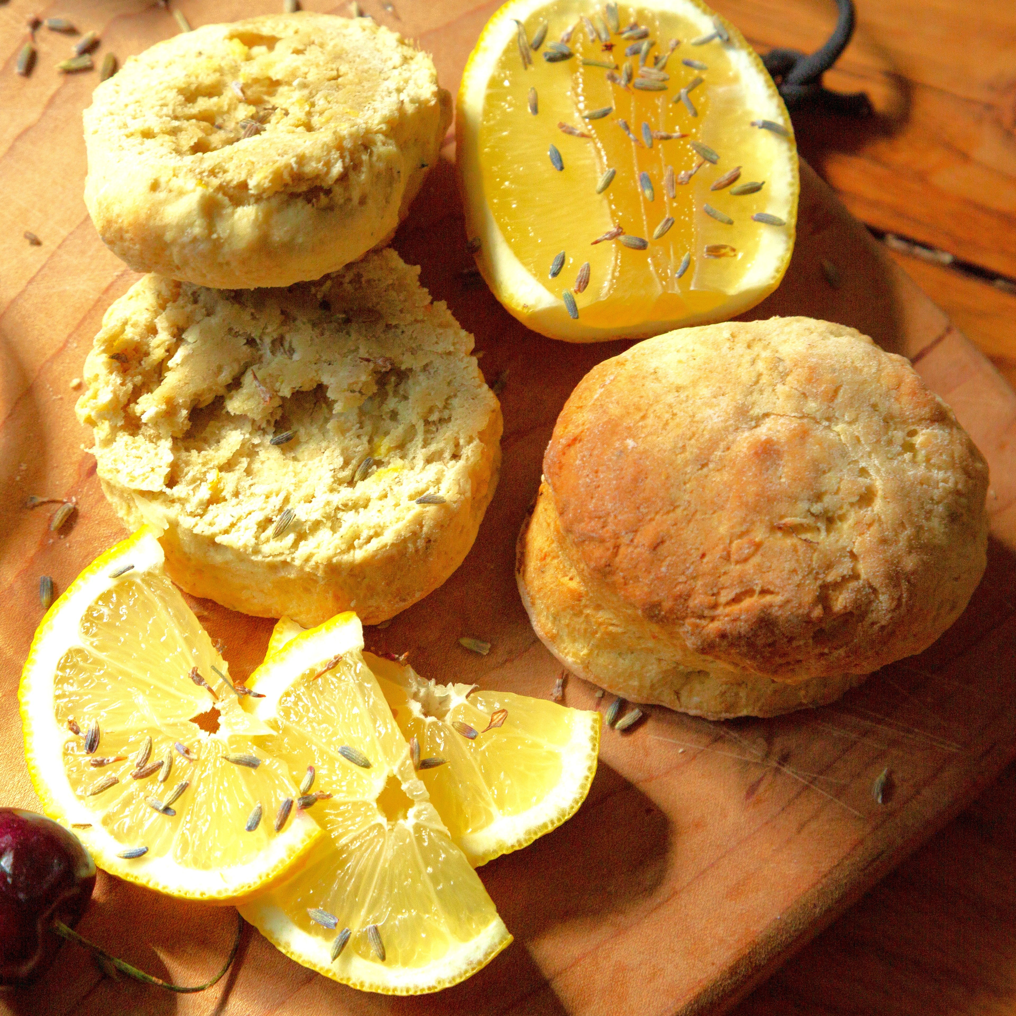 Lemon Lavender Buttermilk Scones - Gluten Free by Two and a Half Irishmen - Traditional Irish Baking