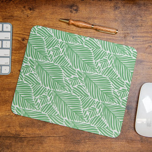Leafy Luxe - Mouse Pad by Still Magnolia, mouse pads main product photo