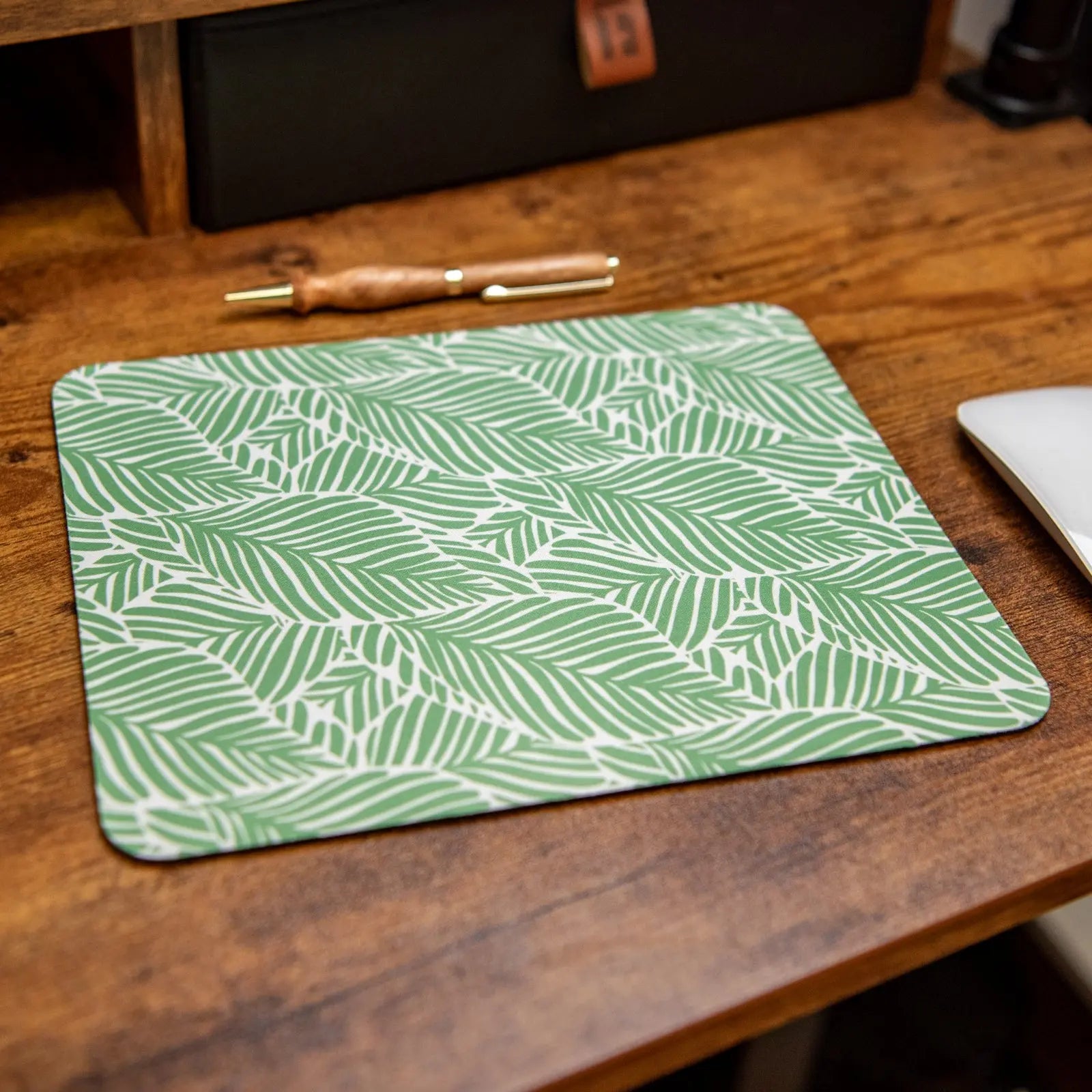 Leafy Luxe - Mouse Pad by Still Magnolia, mouse pads detail photo 2