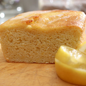 Lemon Glazed Zucchini Bread detail view by Two and a Half Irishmen - Traditional Irish Baking