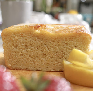 Lemon Glazed Zucchini Bread detail view by Two and a Half Irishmen - Traditional Irish Baking