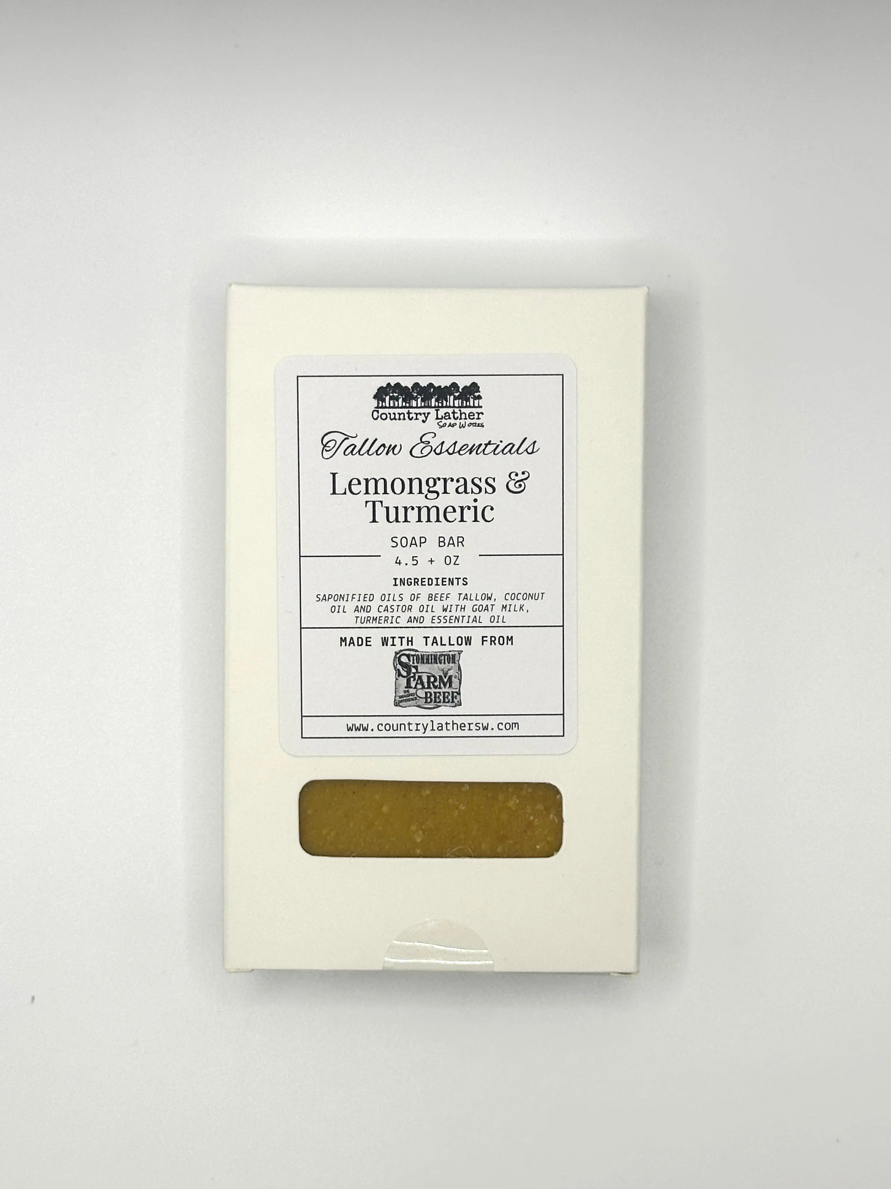 Lemongrass and Turmeric by Country Lather Soap Works, handmade bath and body detail photo 2