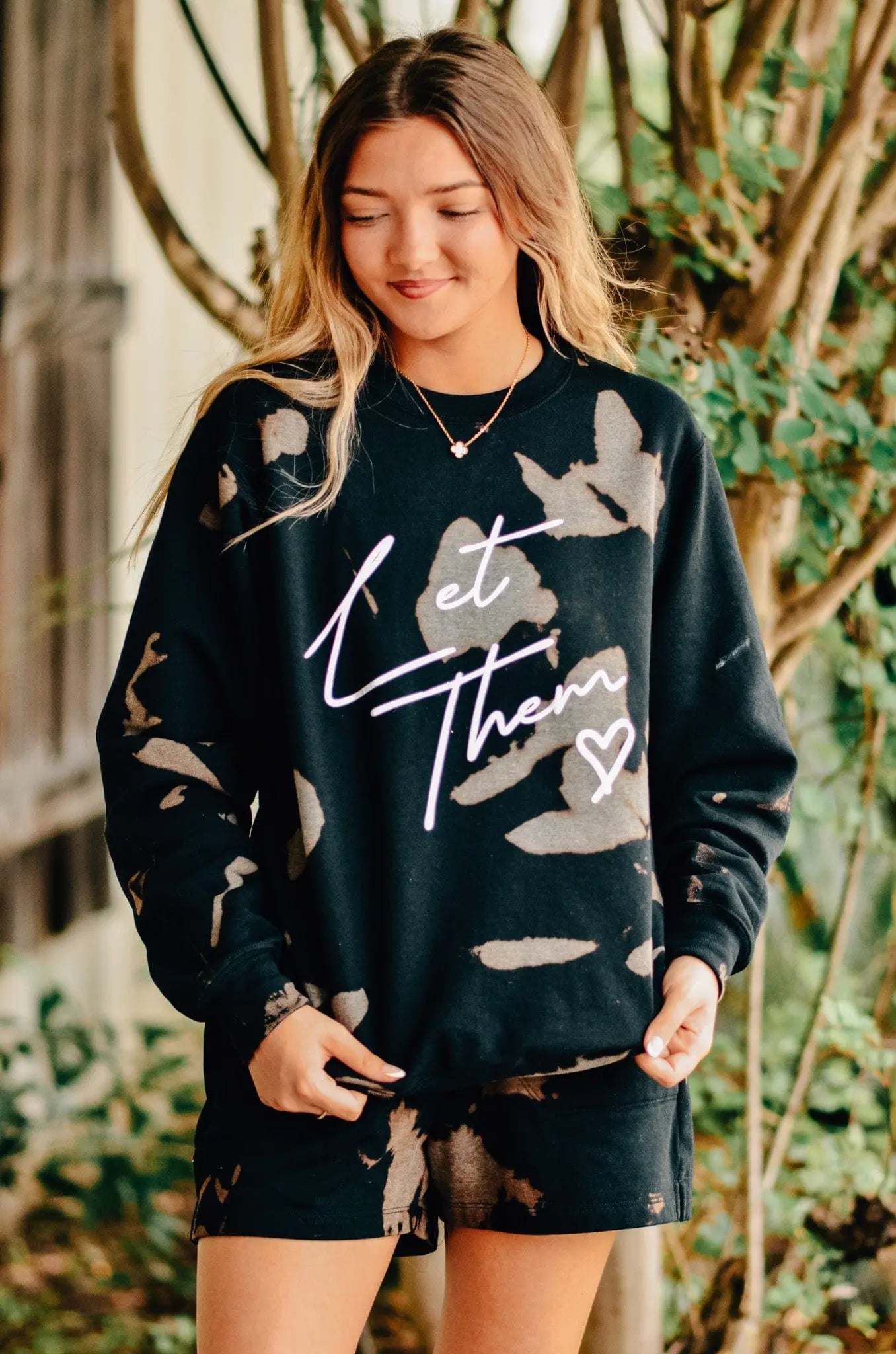Let Them Bomba Sweatshirt by Southern Bliss Company, Southern lifestyle apparel detail photo 5