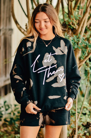 Let Them Bomba Sweatshirt by Southern Bliss Company, Southern lifestyle apparel detail photo 5