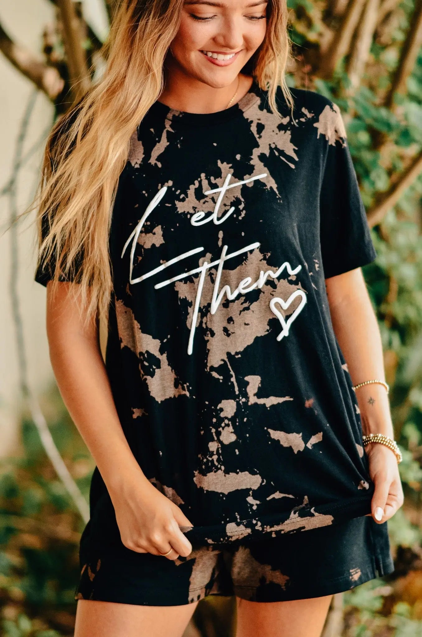 Let Them Bomba Tee by Southern Bliss Company, Southern lifestyle apparel detail photo 5