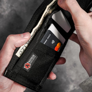 Lieutenant Wallet - Firehose Edition by Recycled Firefighter, handmade leather goods detail photo 6
