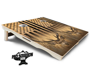 Light Wood Deer & Fish Cornhole Boards - Pro Solution Elite Series by Cornhole Solutions, custom cornhole board detail photo 8
