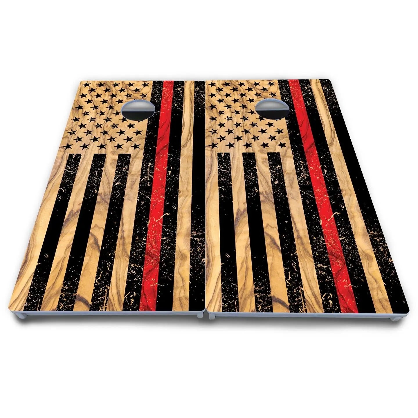 Light Wood Flag Cornhole Boards - All Weather Series by Cornhole Solutions, custom cornhole board detail photo 7