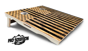 Light Wood Flag Cornhole Boards - Pro Solution Elite Series by Cornhole Solutions, custom cornhole board detail photo 6