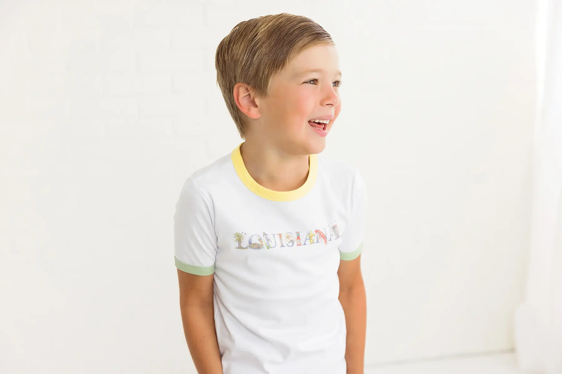 Lil' Louisiana Organic Cotton Tee by Nola Tawk, Southern lifestyle apparel detail photo 2