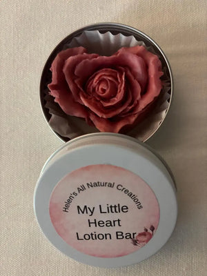 Little Heart Lotion Bar by Helen's All Natural Creations, natural skincare main product photo
