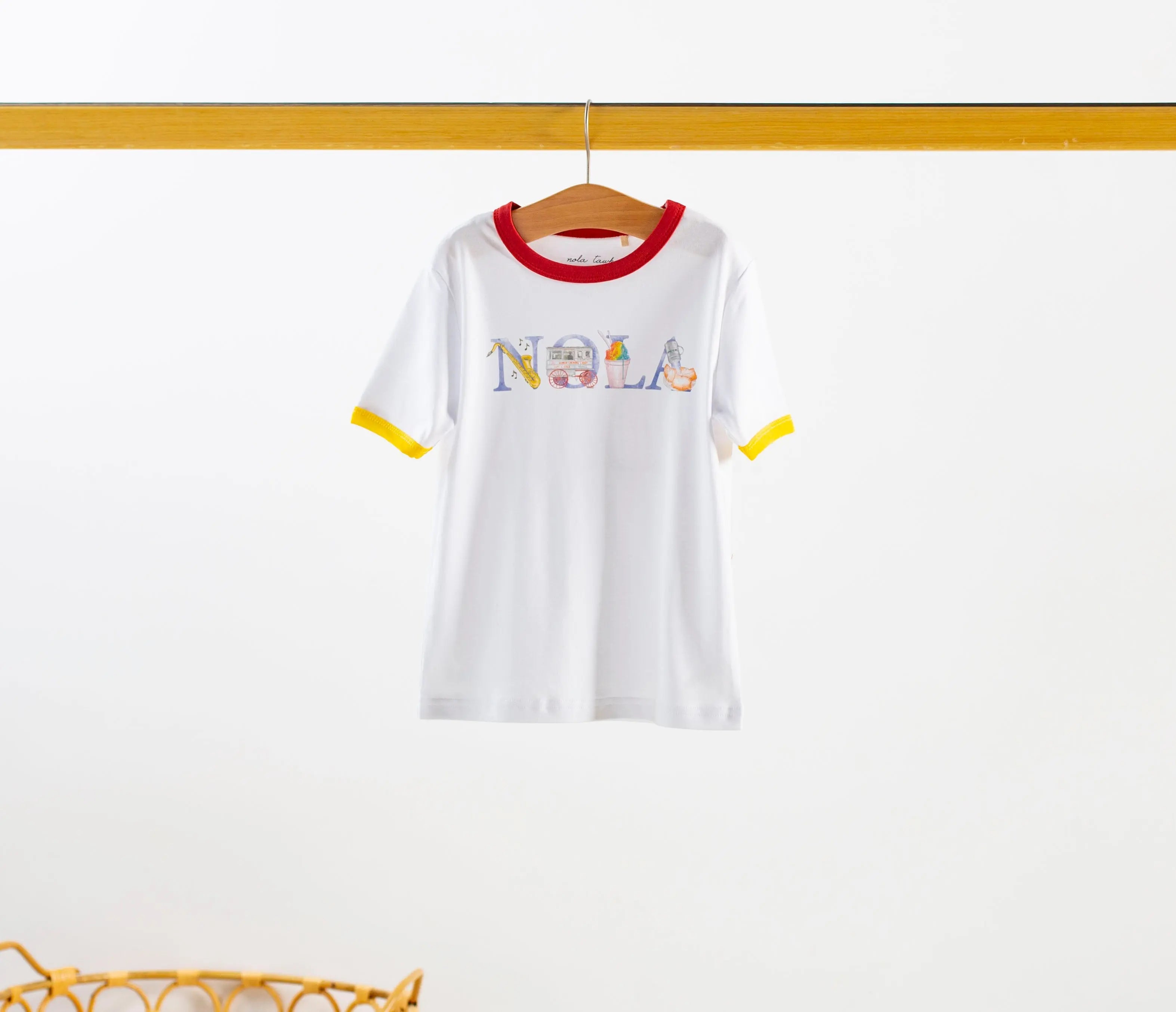 Little NOLA Organic Cotton Tee by Nola Tawk, Southern lifestyle apparel main product photo