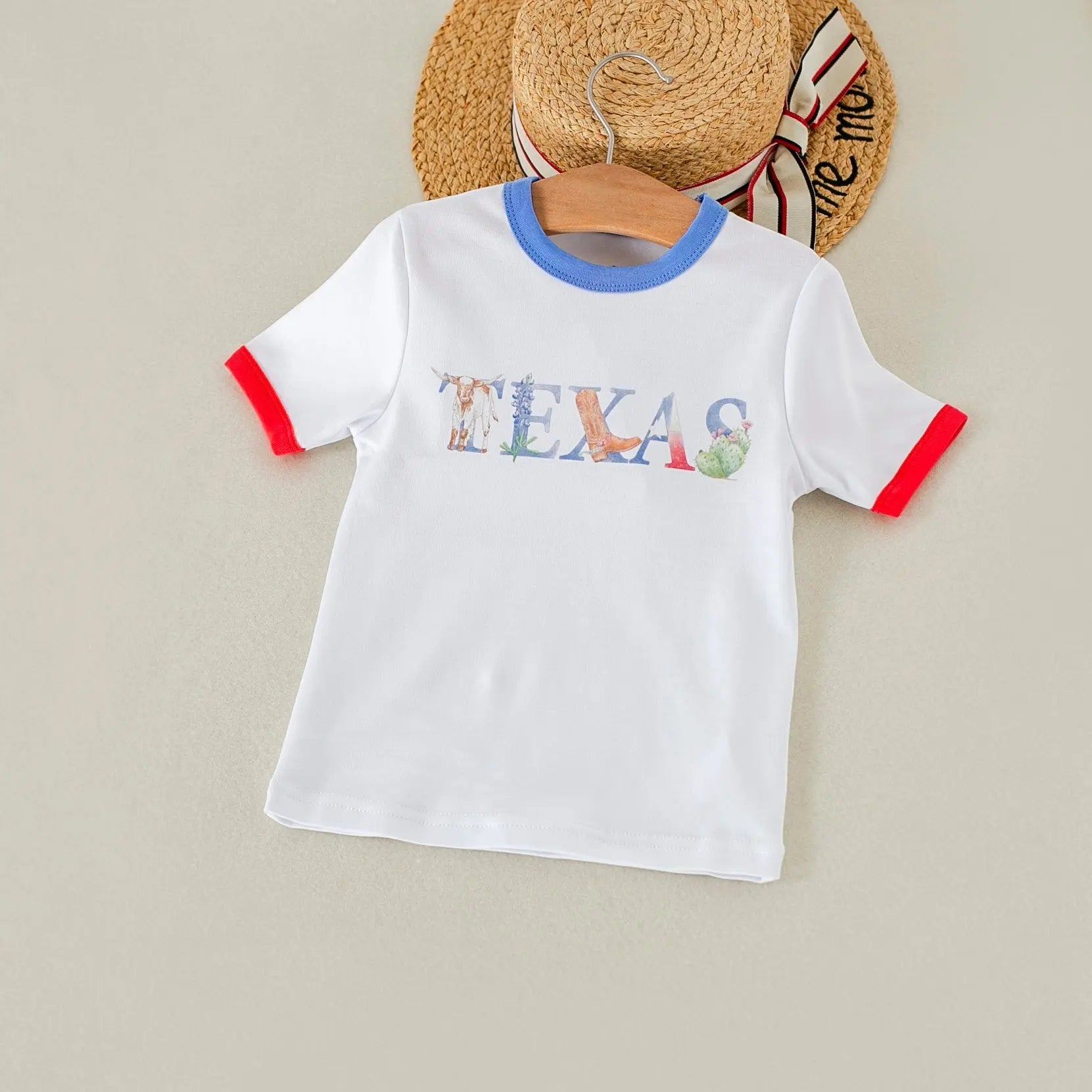 Little Texan Organic Cotton Kids Tshirt by Nola Tawk, Southern lifestyle apparel main product photo