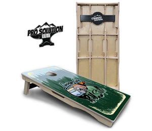 Living Life RV Style Cornhole Boards - Pro Solution Elite Series by Cornhole Solutions, custom cornhole board main product photo
