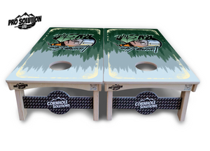 Living Life RV Style Cornhole Boards - Pro Solution Lite Series by Cornhole Solutions, custom cornhole board detail photo 3