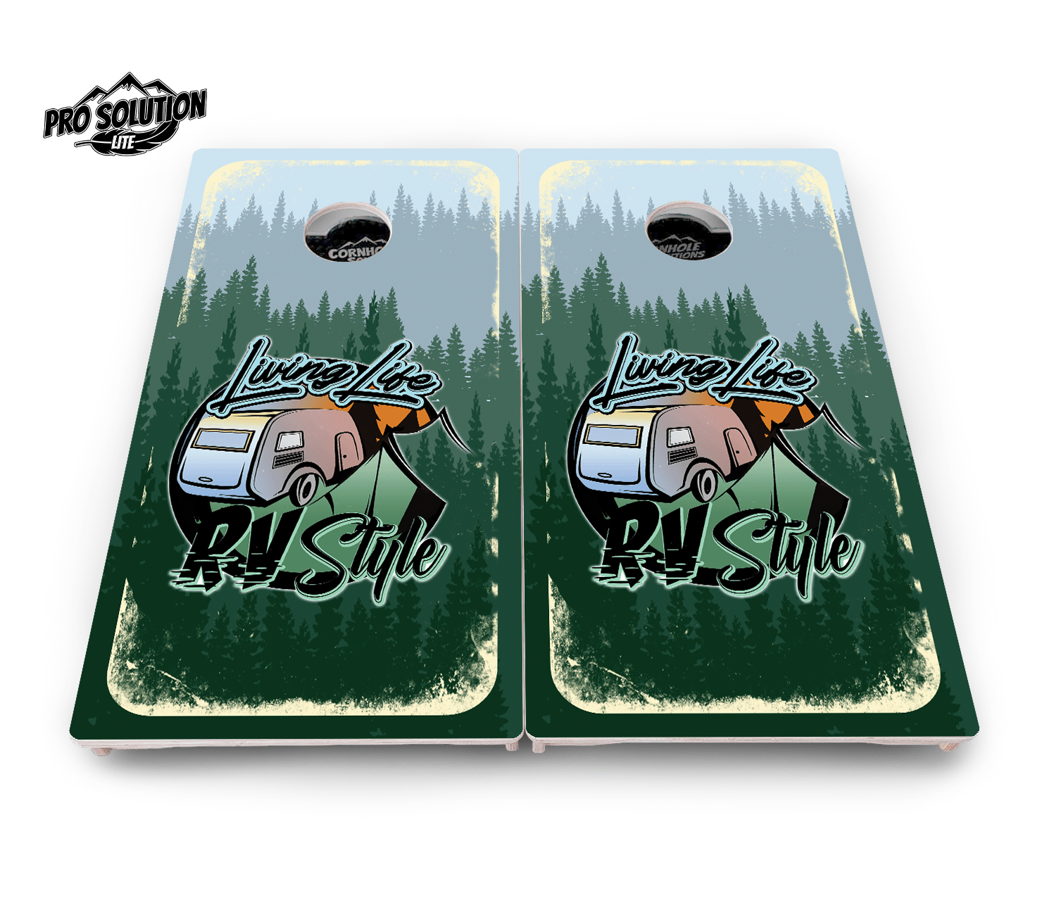 Living Life RV Style Cornhole Boards - Pro Solution Lite Series