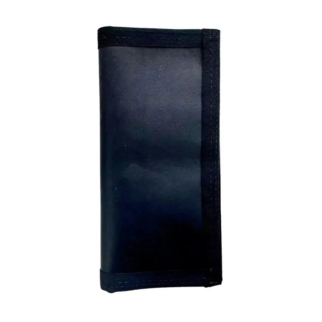Long Wallet (No-Snap - with chain grommet) by Recycled Firefighter, handmade leather goods detail photo 3