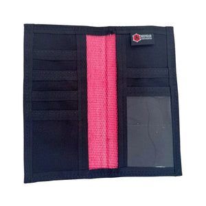 Long Wallet (No-Snap - with chain grommet) by Recycled Firefighter, handmade leather goods detail photo 5