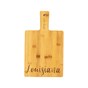 Louisiana Bamboo Cutting Board by Nola Tawk, handcrafted cutting board main product photo