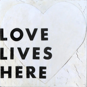 Love Lives Here Art Prints by Dennehey Design Co., paper gift detail photo 2