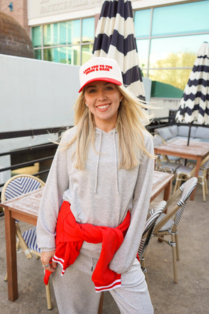 Love you to the Moon - Red Vintage Trucker Hat by KenzKustomz, Southern lifestyle apparel detail photo 7