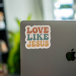 Love Like Jesus - Sticker by Still Magnolia, vinyl decal detail photo 2