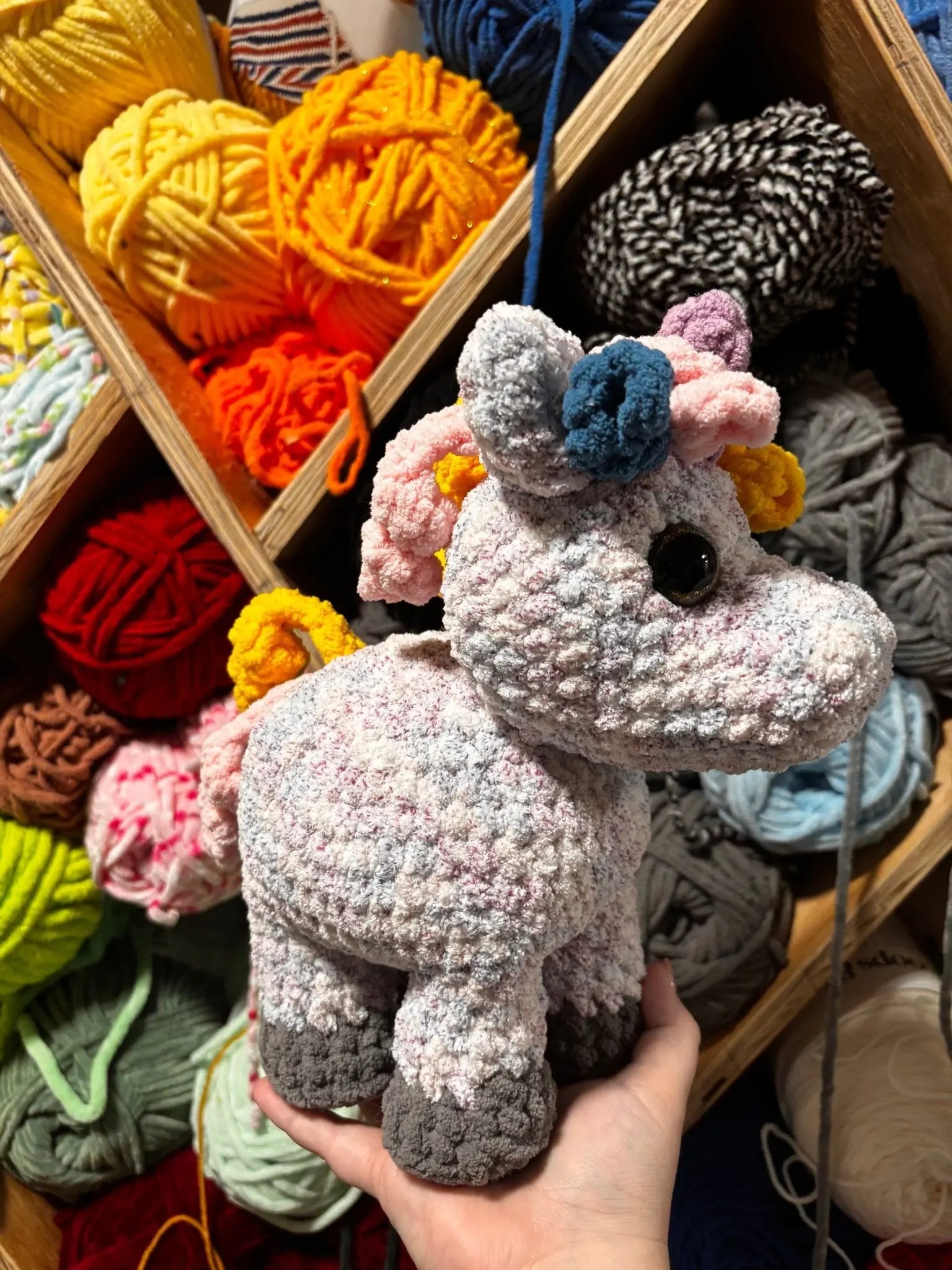Lucky the unicorn by Klassy Krafts, 3D printed toy main product photo