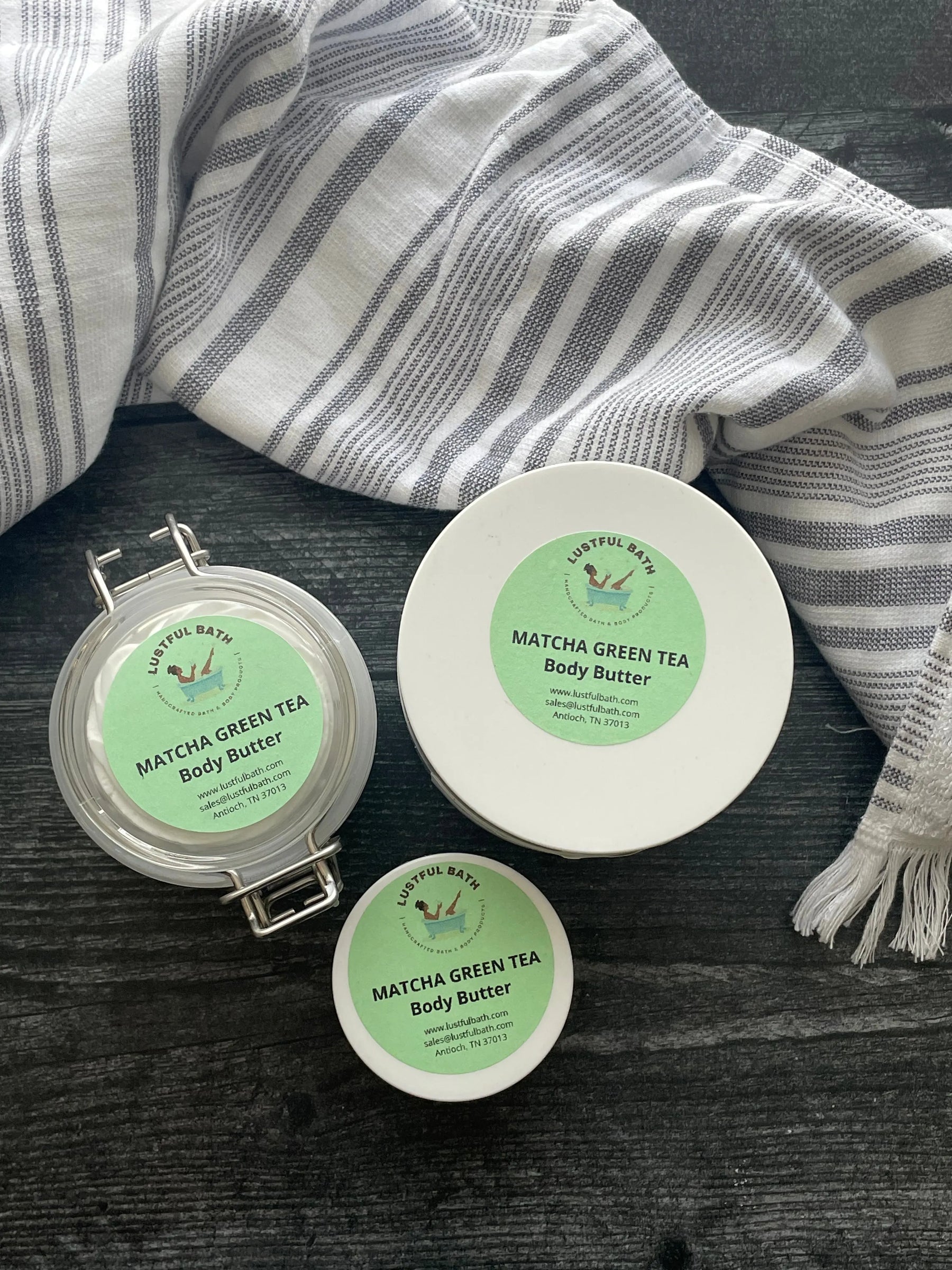 Matcha Green Tea Body Butter by Lustful Bath, LLC, Southern food gift main product photo