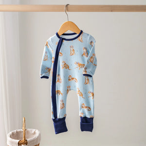 MVC: Alabama (AU Tigers) Organic Cotton Kids Pajamas (Blue) by Nola Tawk, Southern food gift detail photo 2