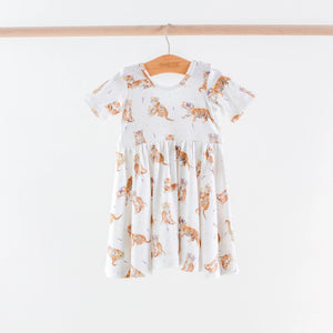 MVC: Louisiana Tigers Organic Cotton Twirl Dress by Nola Tawk, Southern lifestyle apparel main product photo