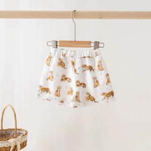 MVC: Louisiana Tigers Organic Muslin Shorts by Nola Tawk, children's boutique clothing main product photo