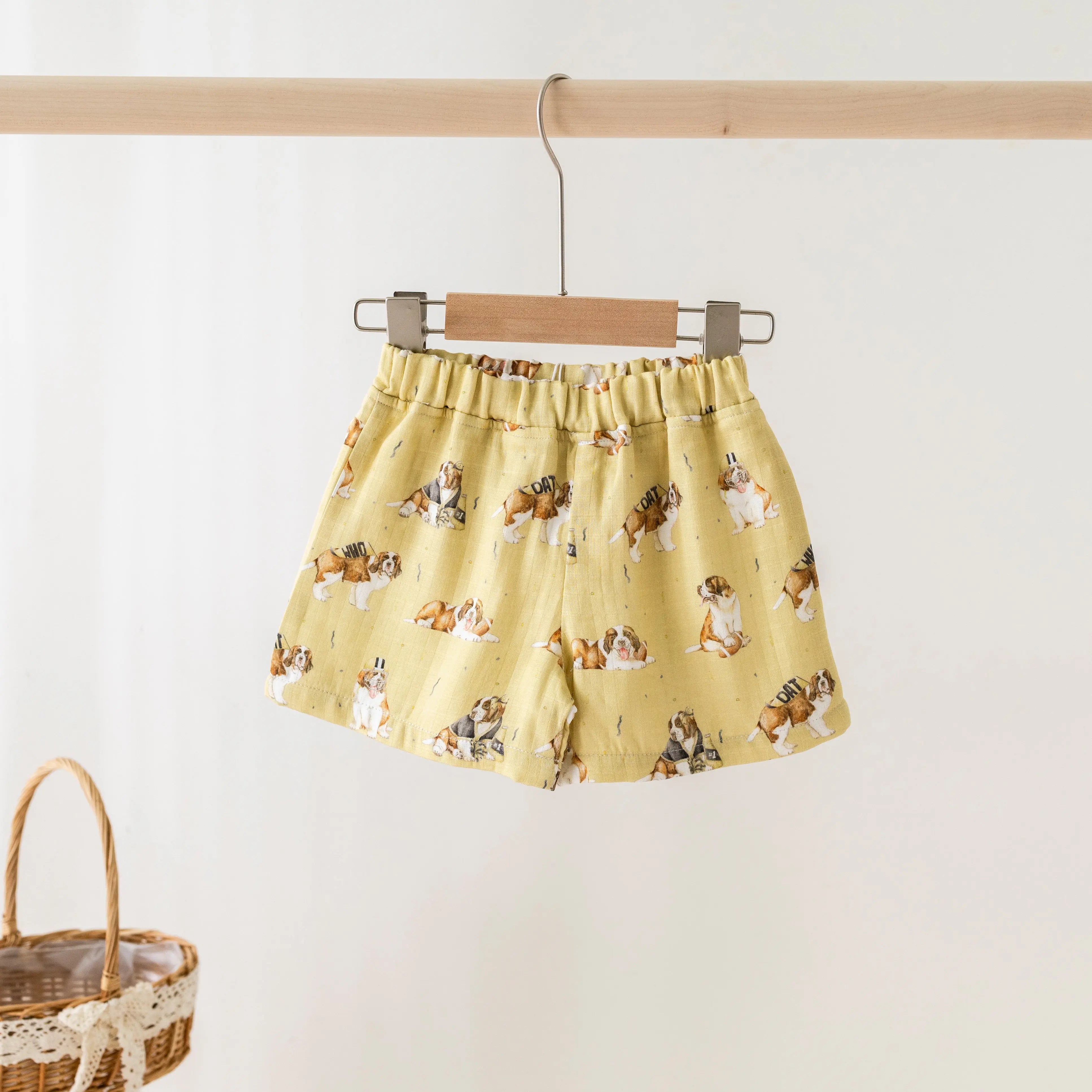 MVP: Louisiana Saints Organic Muslin Shorts by Nola Tawk, children's boutique clothing main product photo