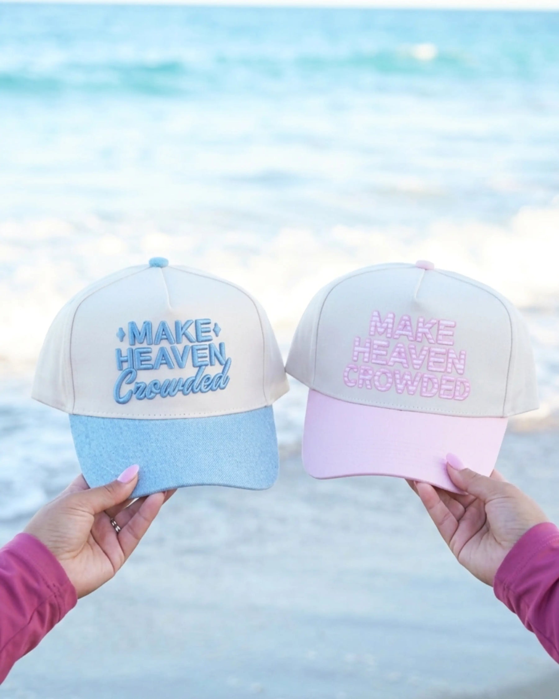 Make Heaven Crowded - Vintage Trucker Hat by KenzKustomz, Southern lifestyle apparel main product photo