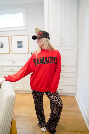 Mamacita - Leopard Vintage Hat by KenzKustomz, Southern lifestyle apparel detail photo 6