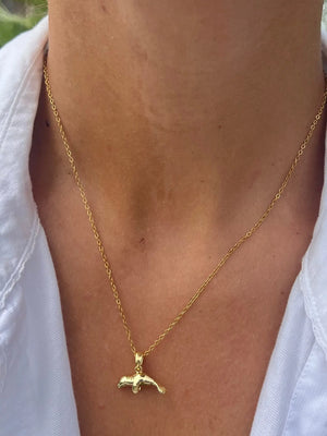 Manatee Necklace by HALT, handmade jewelry detail photo 2