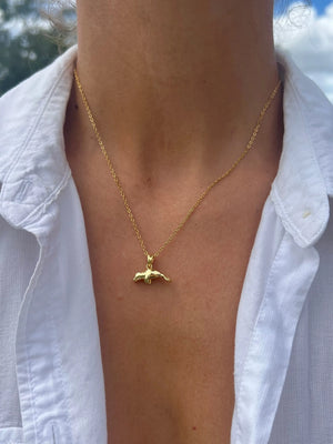 Manatee Necklace by HALT, handmade jewelry detail photo 3