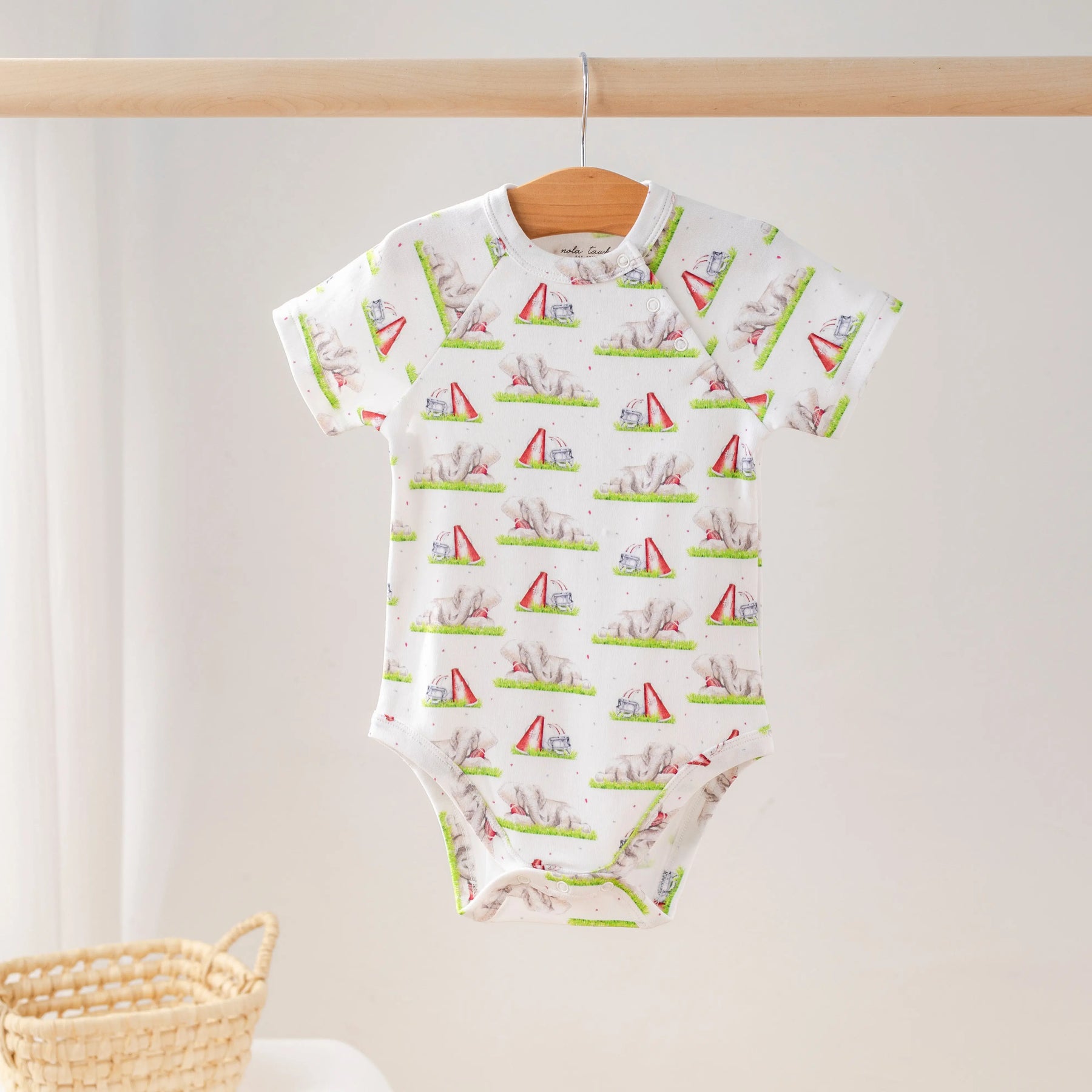 Mascot Mania in Alabama Organic Cotton Onesie by Nola Tawk, Southern lifestyle apparel main product photo