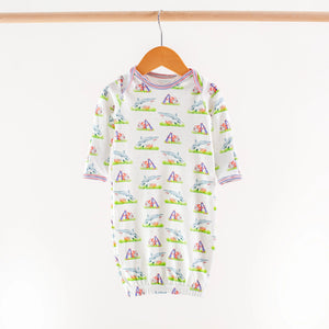 Mascot Mania in Ole Miss Organic Cotton Kids Pajamas by Nola Tawk, Southern food gift detail photo 3