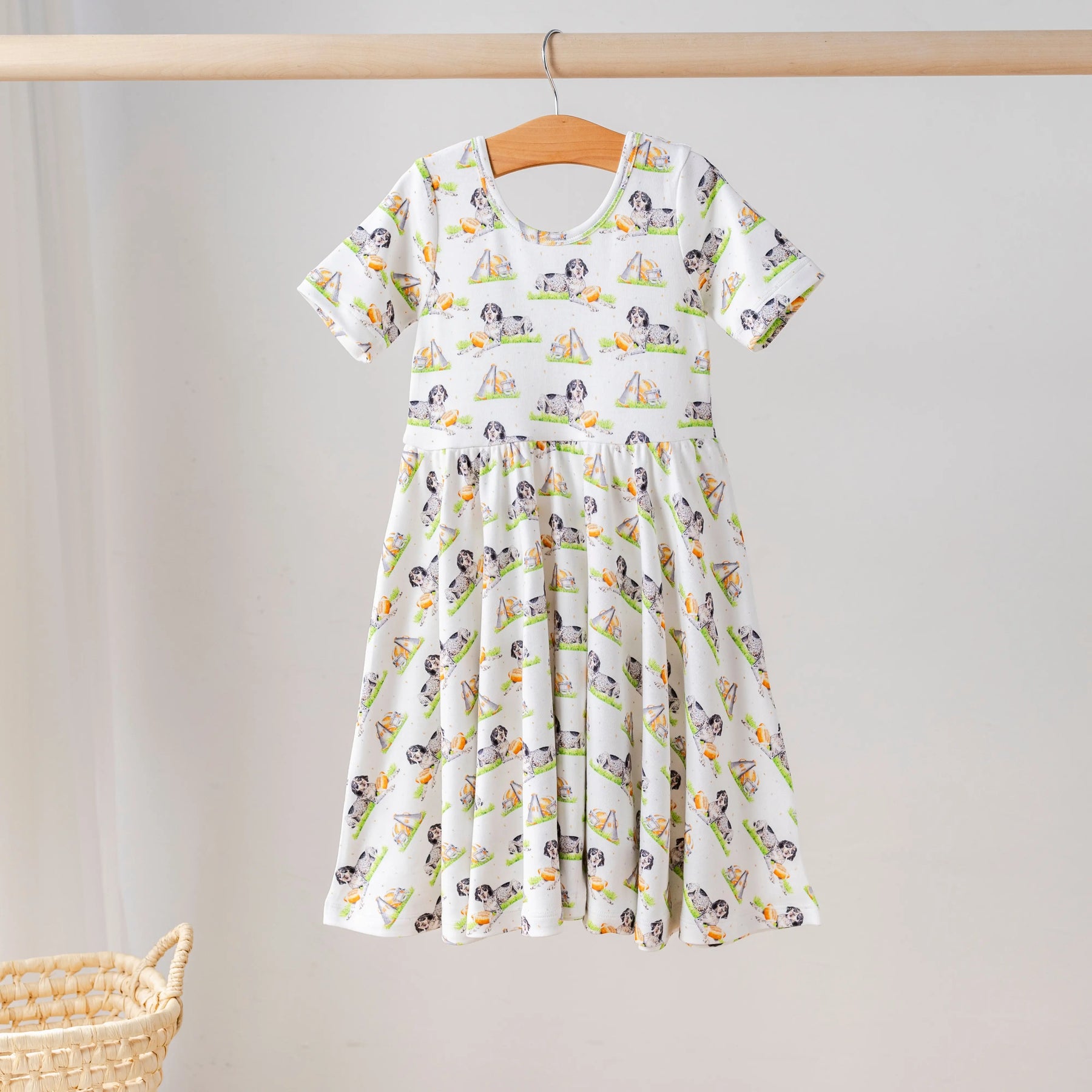 Mascot Mania in Tennessee Organic Cotton Dress for Kids by Nola Tawk, Southern lifestyle apparel main product photo