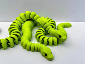 Matte Snake 3D Printed Fidget Toy | Large Reptile Sensory Toy by Mushroom Lady Co, paper gift detail photo 4